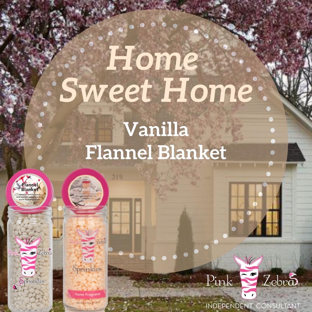 Pink Zebra Doodles ‘Home Sweet Home’ 🏡